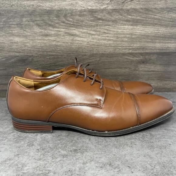 Stacy Adams Dress Shoes Mens Size 12 Brown Leather Cap Toe Oxford main image 8